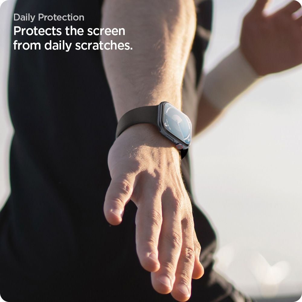 Hybrid glass for Apple Watch 10 46 mm transparent - 2 pcs. - Carlat