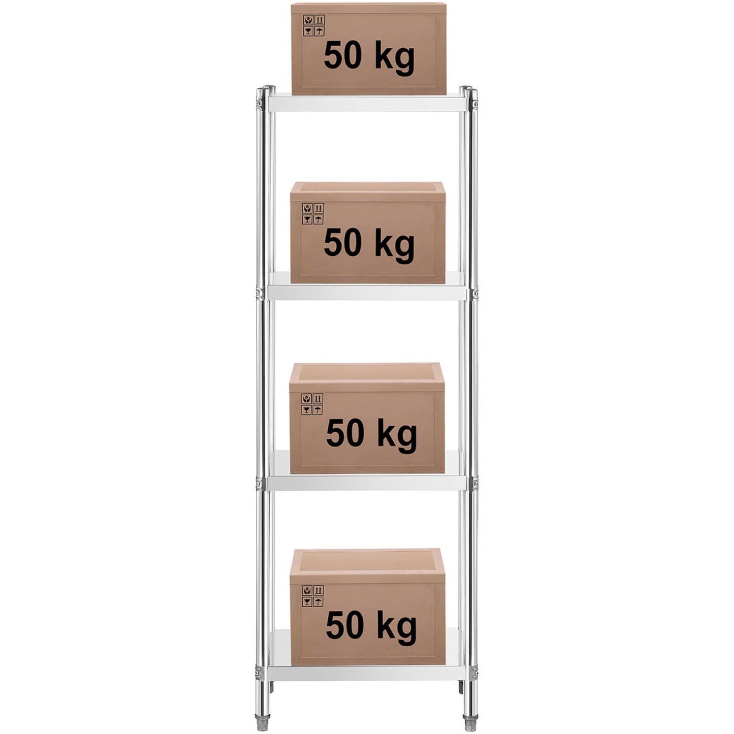 Industrial Shelving – Metal catering warehouse shelf up to 200 - Carlat