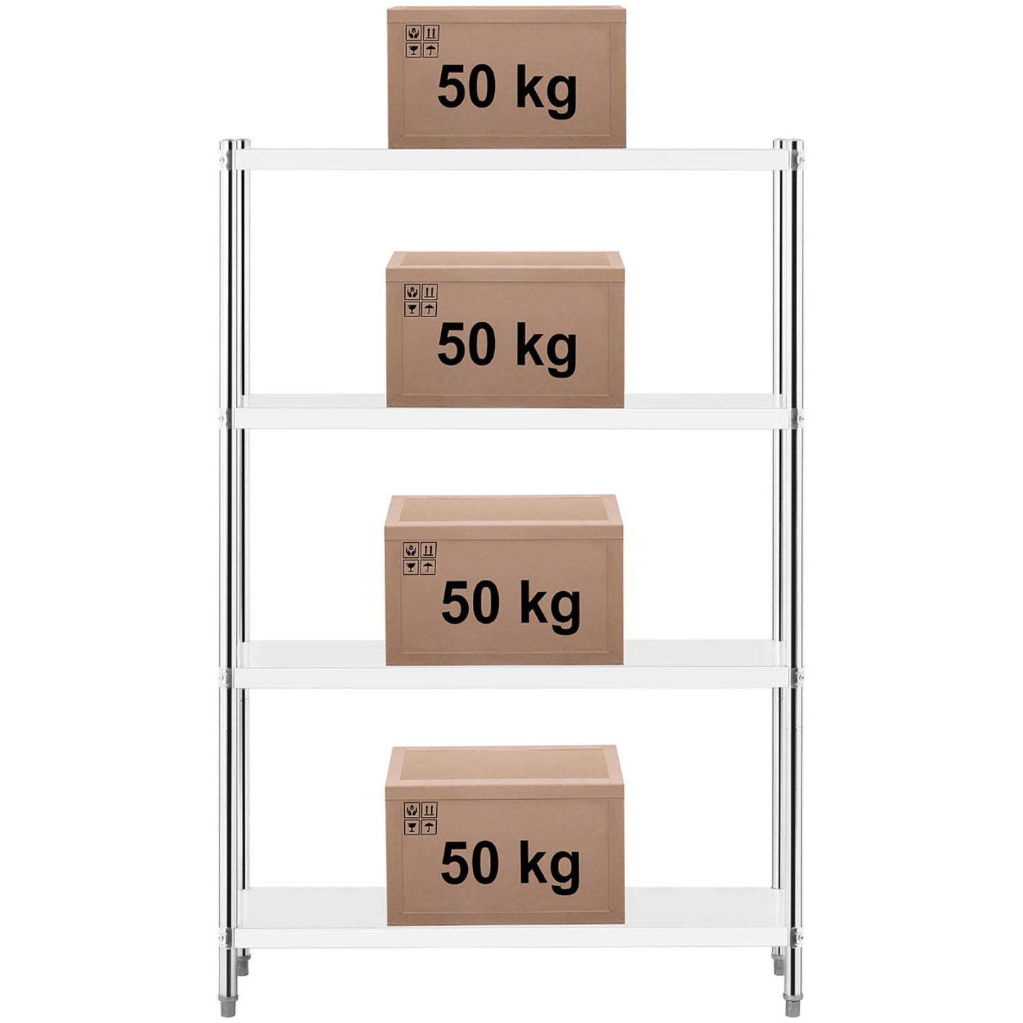 Industrial Shelving – Metal catering warehouse shelf up to 200 - Carlat