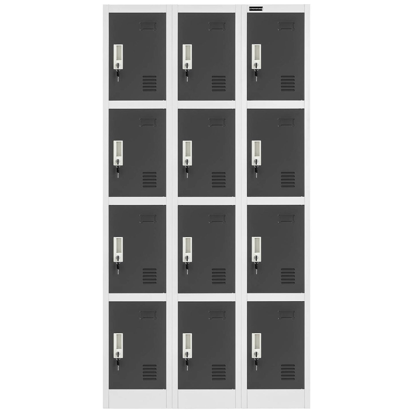 Industrial Storage – Lockable metal breakfast locker, 12 lockers - Carlat