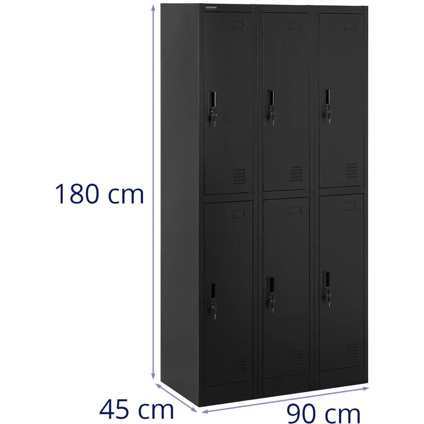 Industrial Storage – Lockable metal social locker - 6 compartments - Carlat