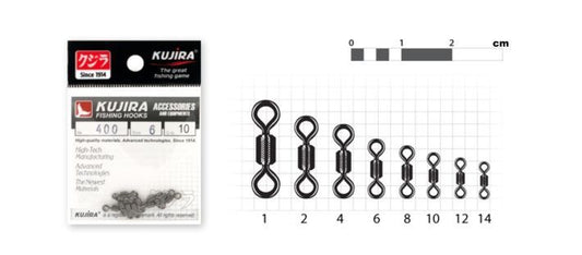 KUJIRA 400 Swivel / Size 10 / 10pcs / 400-BN-10-F10 - Carlat