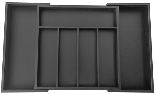 Kitchen Accessories – Bamboo drawer organizer, black, 52x31.5x5, Kinghoff - Carlat