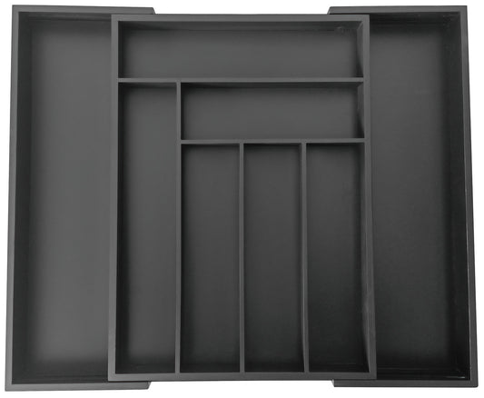 Kitchen Accessories – Bamboo drawer organizer, black, 52x43x5 Kinghoff - Carlat