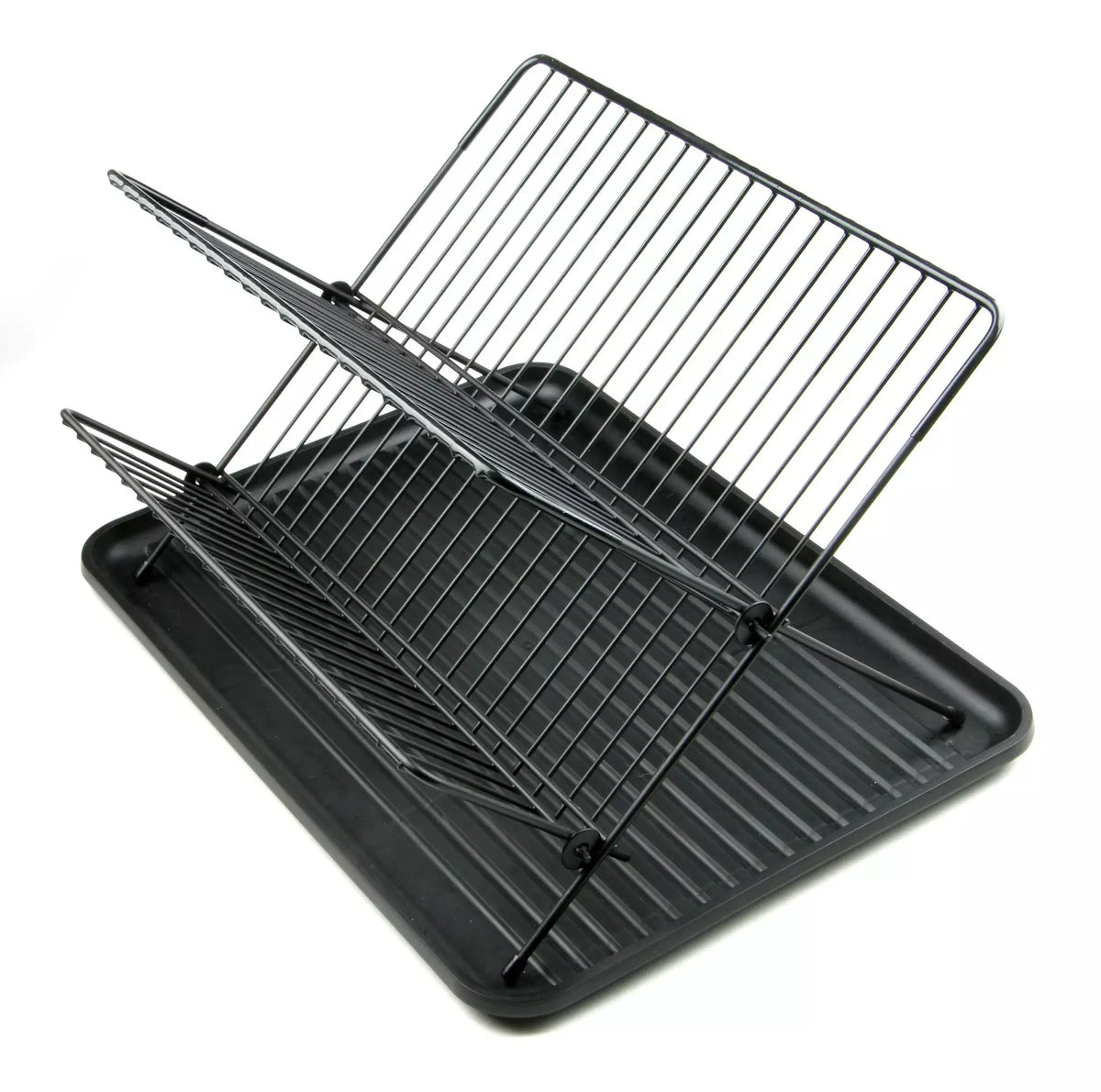 Kitchen Accessories – Dish rack, steel and plastic, black Kinghoff - Carlat