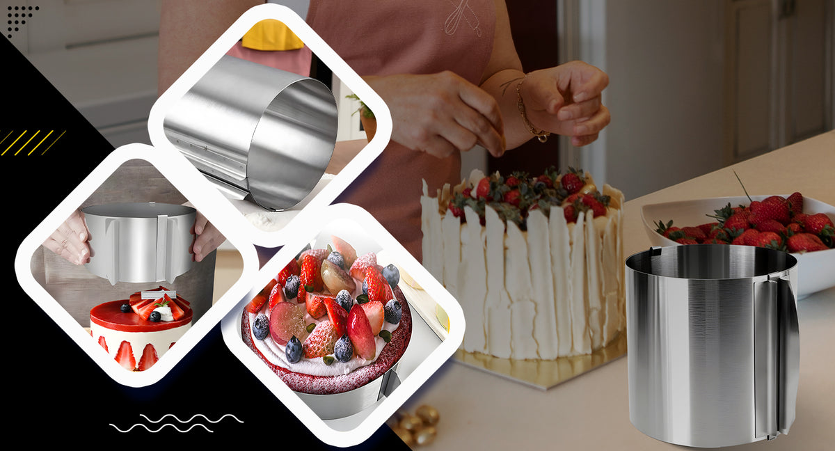 RTO Kitchen – Adjustable cake ring, height 15 cm, diameter 16–30 cm – image 4