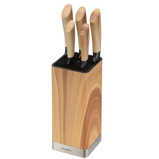 Kitchen Knife Set, 5 Knives in a Block, Klausberg KB-9035 - Carlat