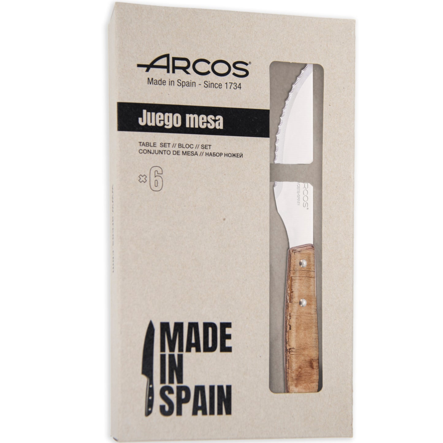 Kitchen Knives – FOREST steak knife with light wooden handle, - Carlat
