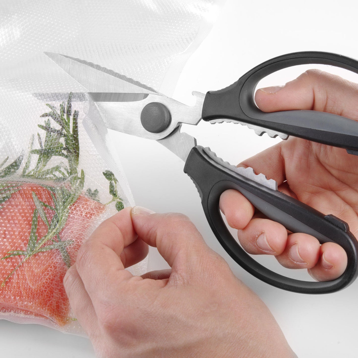 Kitchen Knives – Folding kitchen scissors with soft handle + - Carlat