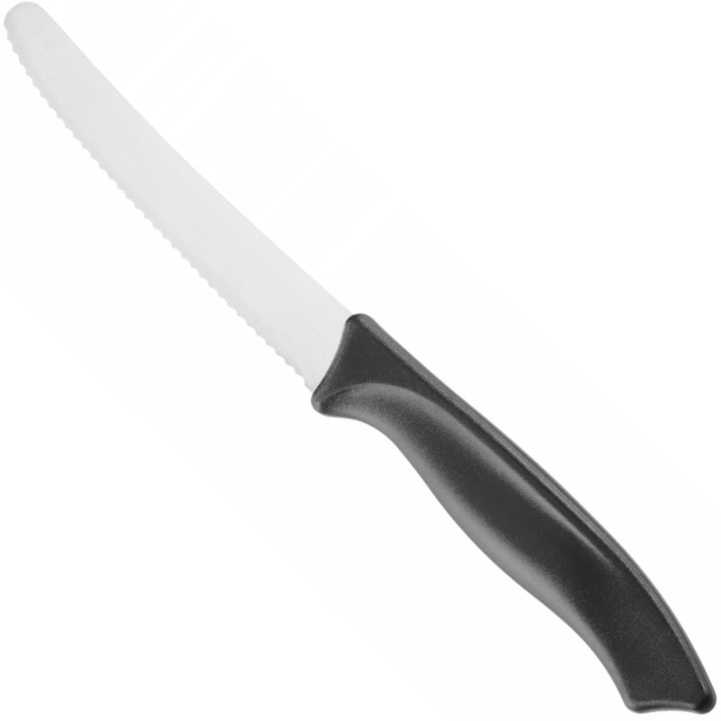 Kitchen Knives – Serrated universal knife 105/215 mm - black - Carlat