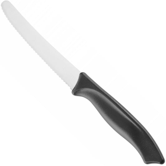 Kitchen Knives – Serrated universal knife 105/215 mm - black - Carlat