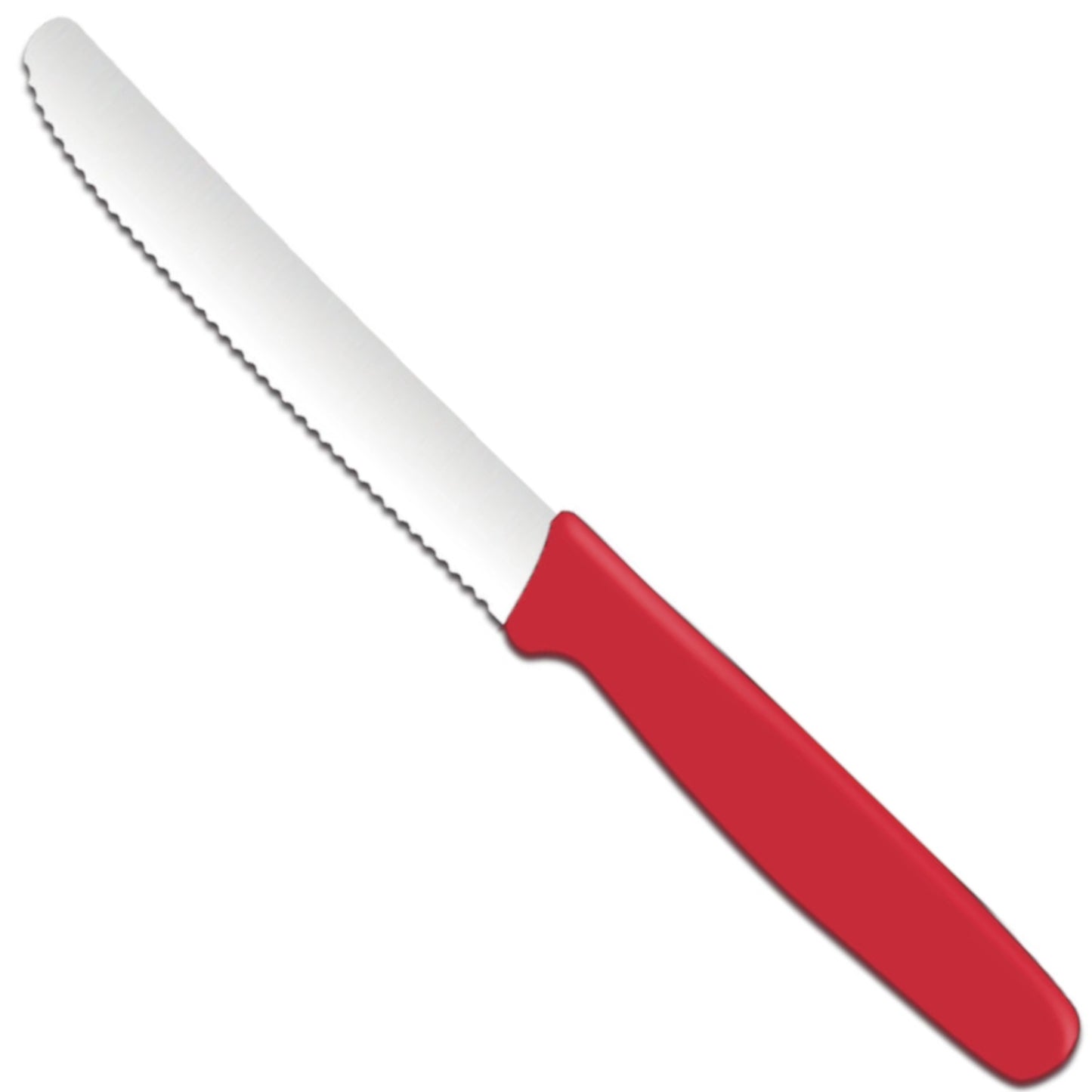 Kitchen Knives – Serrated universal knife 112/211 mm - red - Carlat