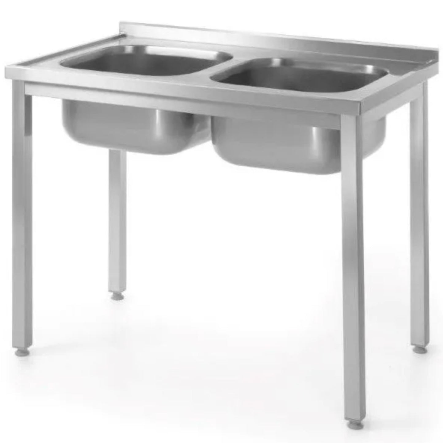 Kitchen & Utility Sinks – Bolted steel wall table with - Carlat