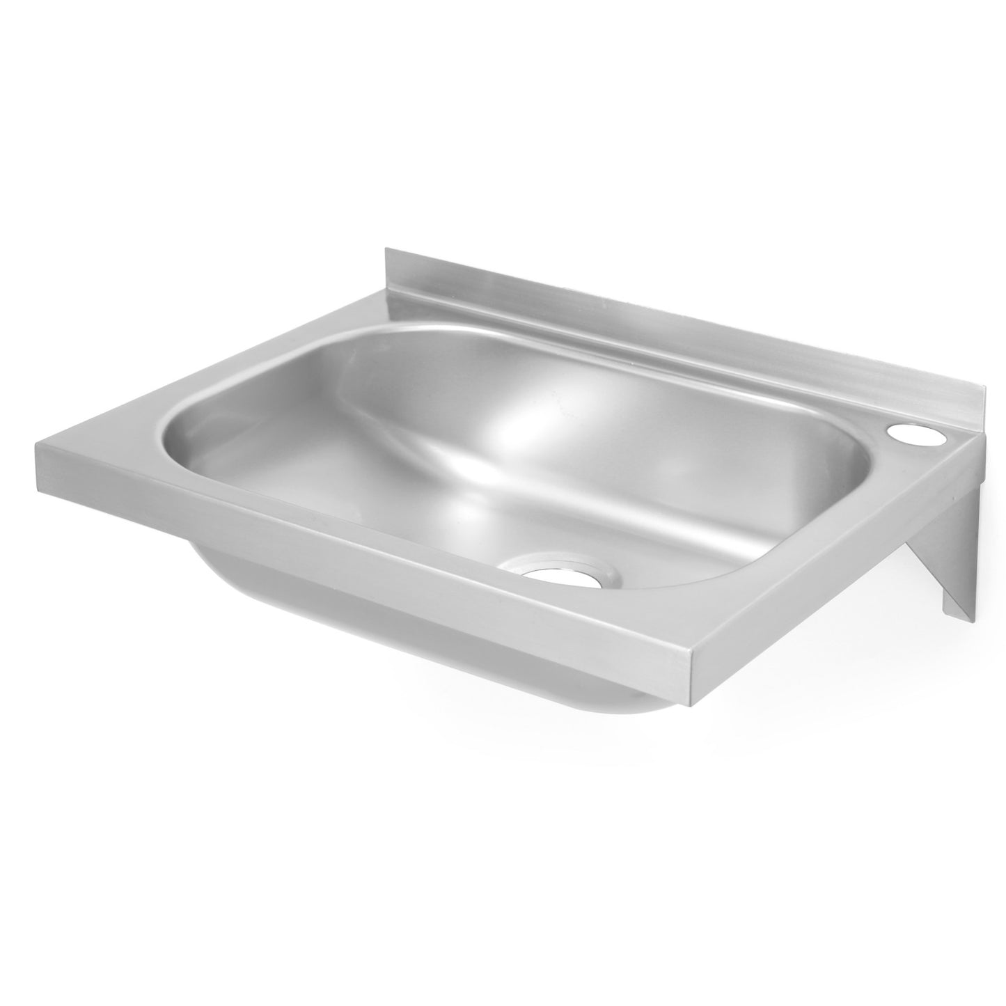 Kitchen & Utility Sinks – Wall-mounted steel hand washbasin 400x295mm - Carlat