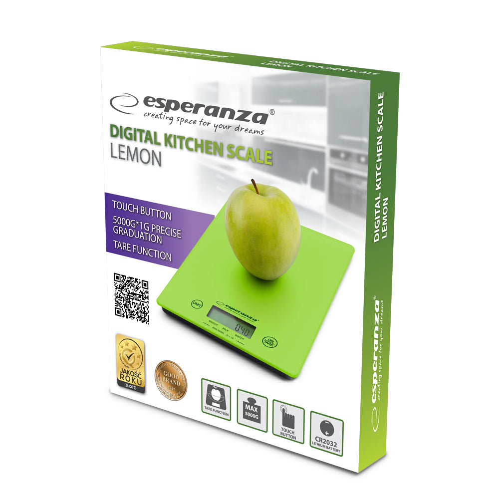 Kitchen scales – EKS002G Esperanza Kitchen Scale, Lemon Green - Carlat