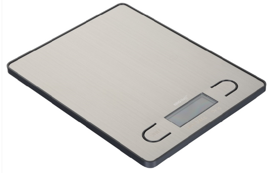 Kitchen scales – Kitchen scale, silver-colored, 5 kg, Kinghoff - Carlat