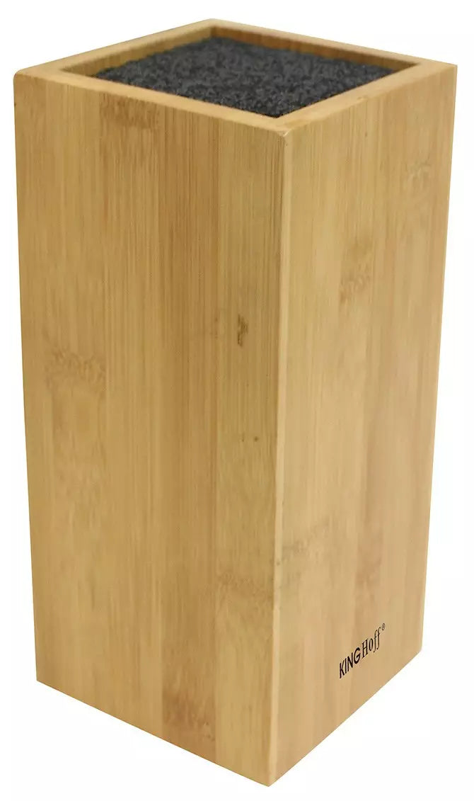 Knife Block, Bamboo, 10.5 x 10.5 x 25 cm, Kinghoff - Carlat