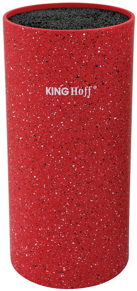 Knife blocks and – Knife block, 11x22 cm, red marbled Kinghoff - Carlat