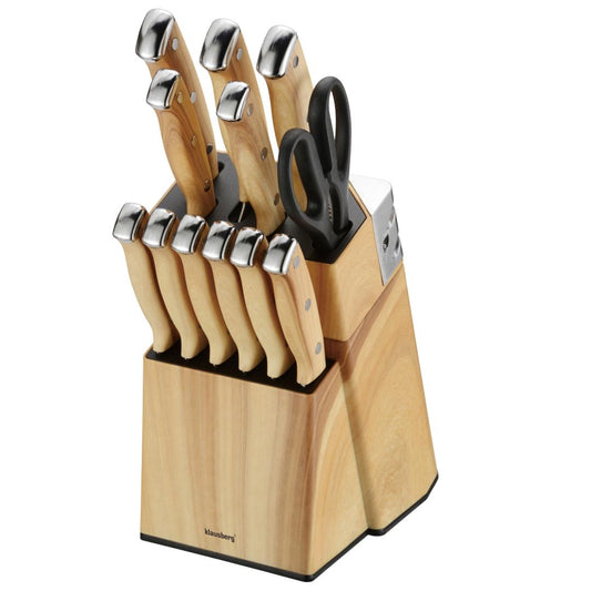 Knives, cleavers – Kitchen Knife Set, 13-piece, knife sharpener, Klausberg KB-9038 - Carlat