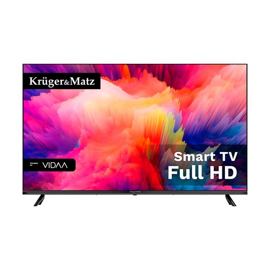 Kruger&Matz 43" FHD Smart TV with DVB-T2/S2 and H.265 HEVC - Carlat