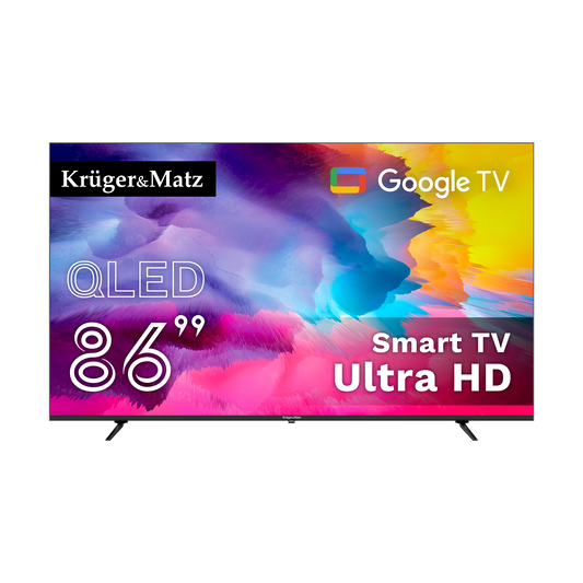 Kruger&Matz 86" UHD QLED Smart TV with DVB-T2/S2 and H.265 HEVC - Carlat