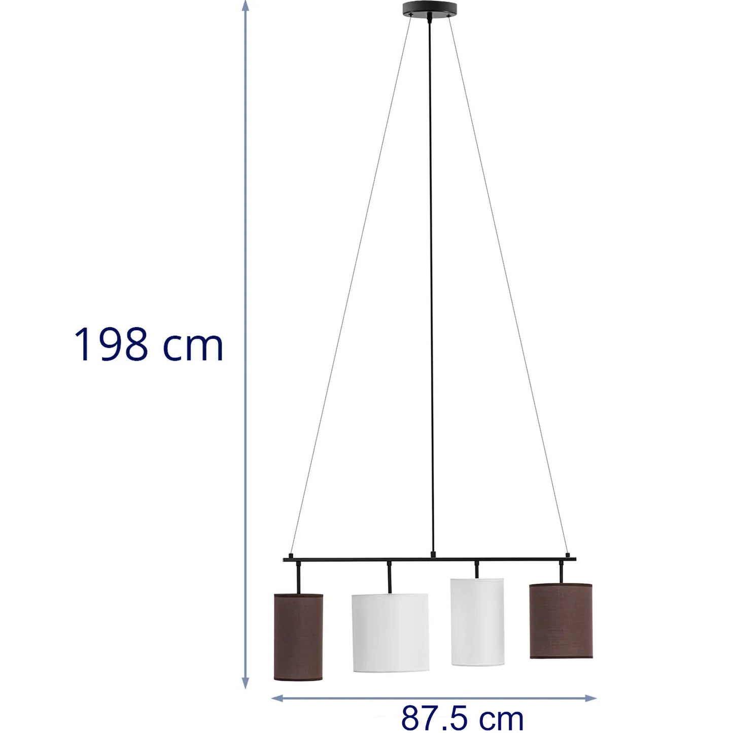Lighting – Modern 4-point E14 ceiling lamp - white and - Carlat