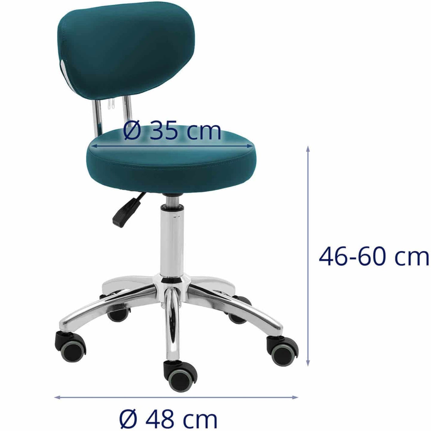 Massage Tables – Swivel beauty chair with backrest on wheels - Carlat