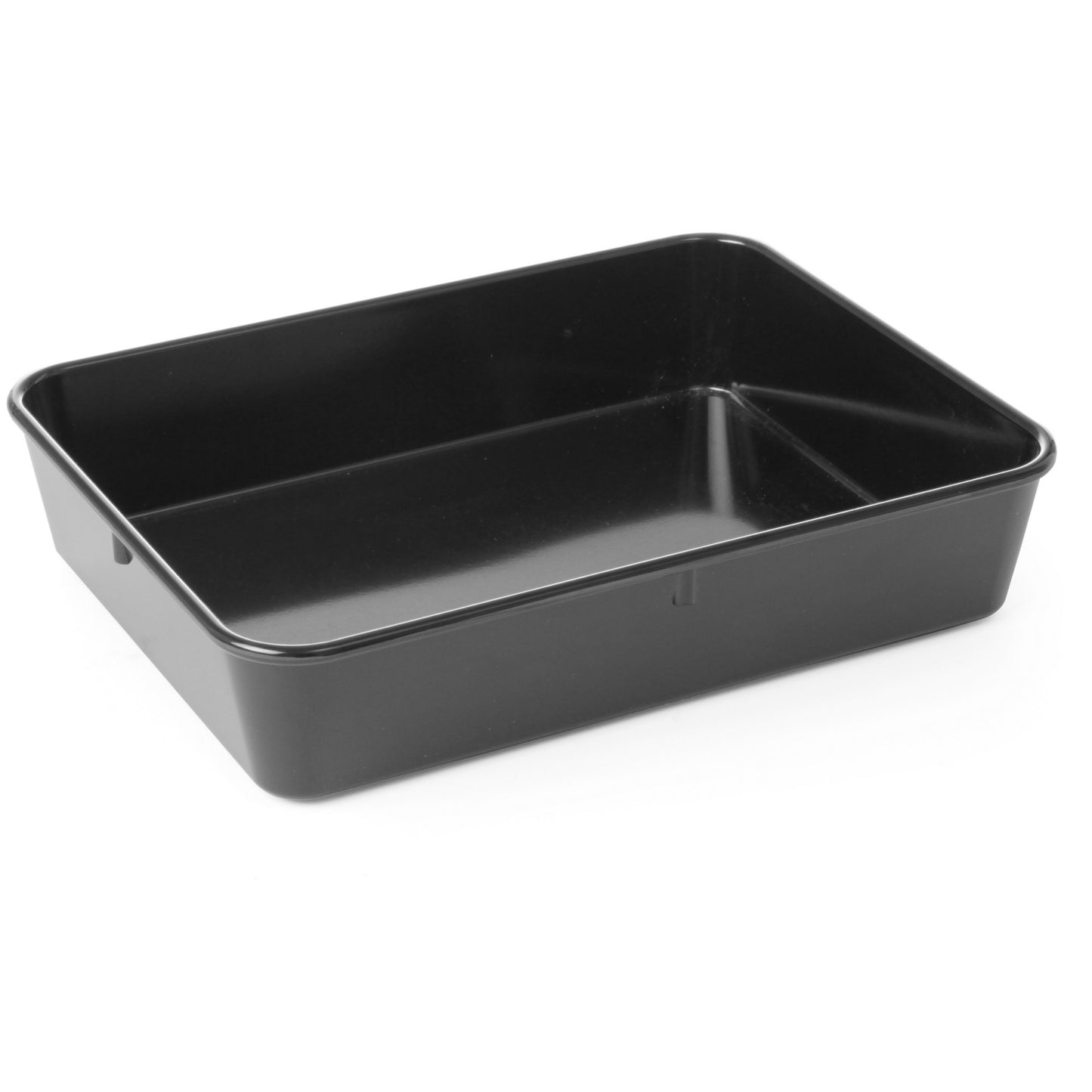 Meat and food tray container with melamine 280x210x60mm black - Hendi 568804 - Carlat