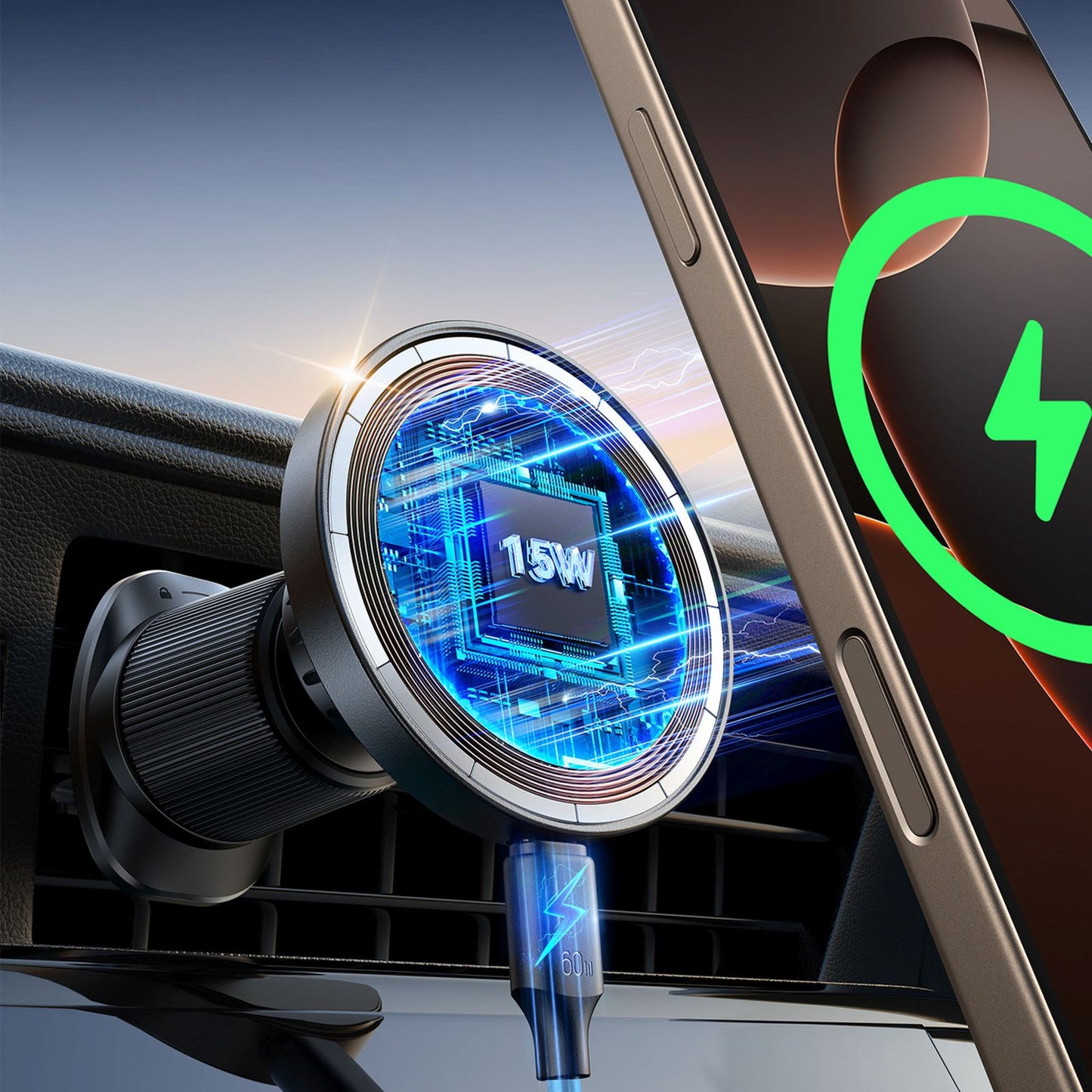 Mobile Phone Stands – Inductive car charger for a phone - Carlat