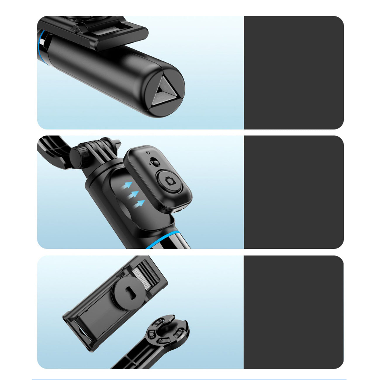 Mobile Phone Stands – Selfie stick 4in1 tripod foldable photo - Carlat