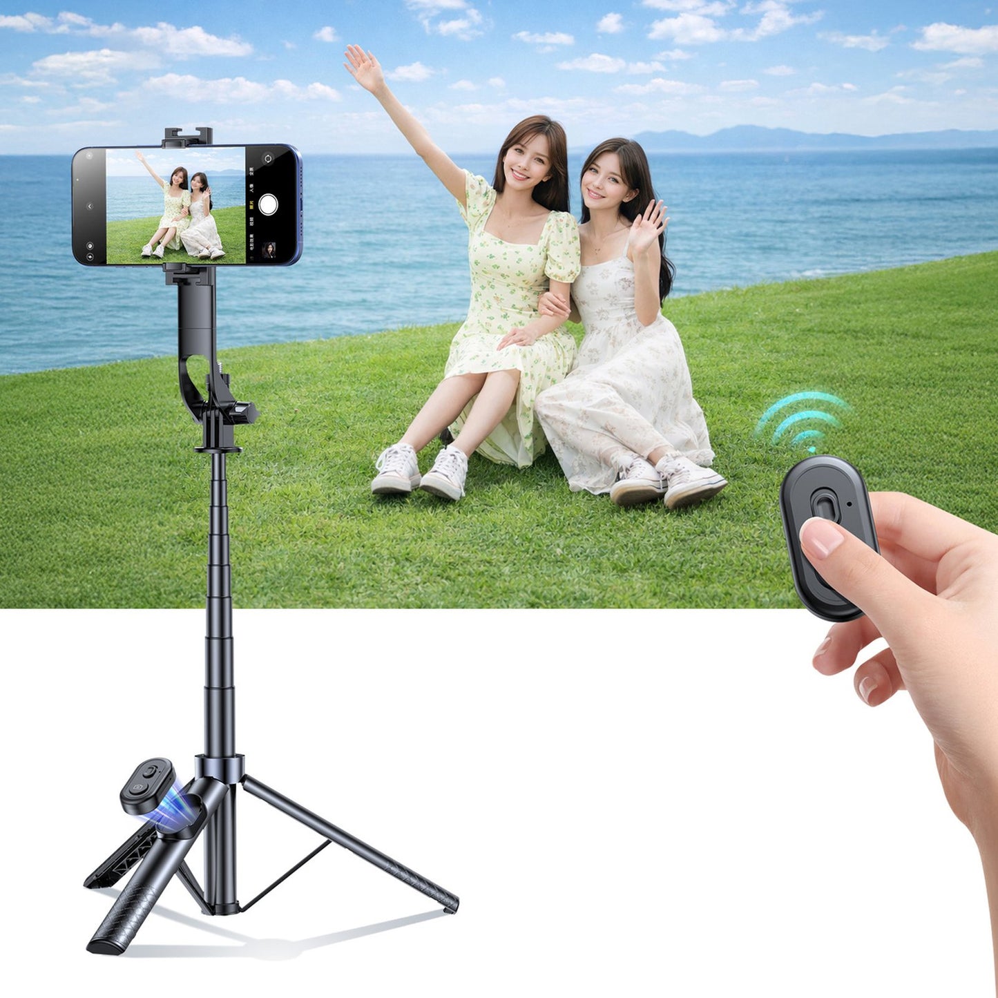 Mobile Phone Stands – Selfie stick stick with smartphone holder, - Carlat