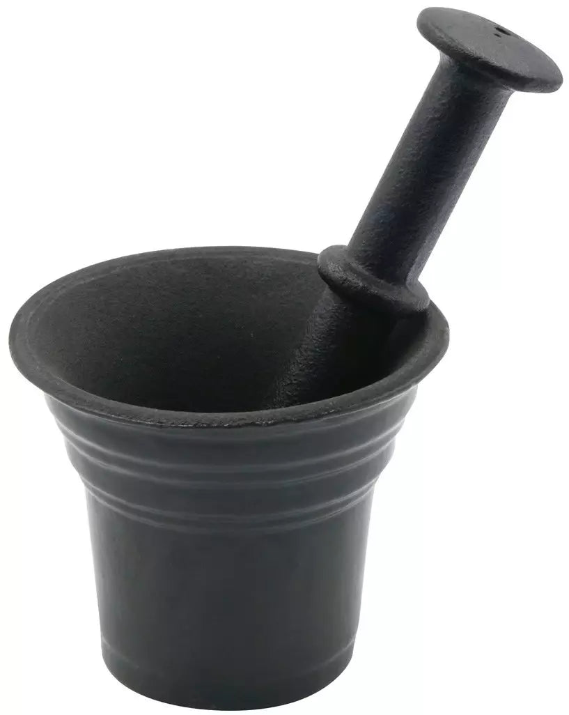 Mortar, cast iron, 2-piece set, 17 x 10 cm, Kinghoff - Carlat