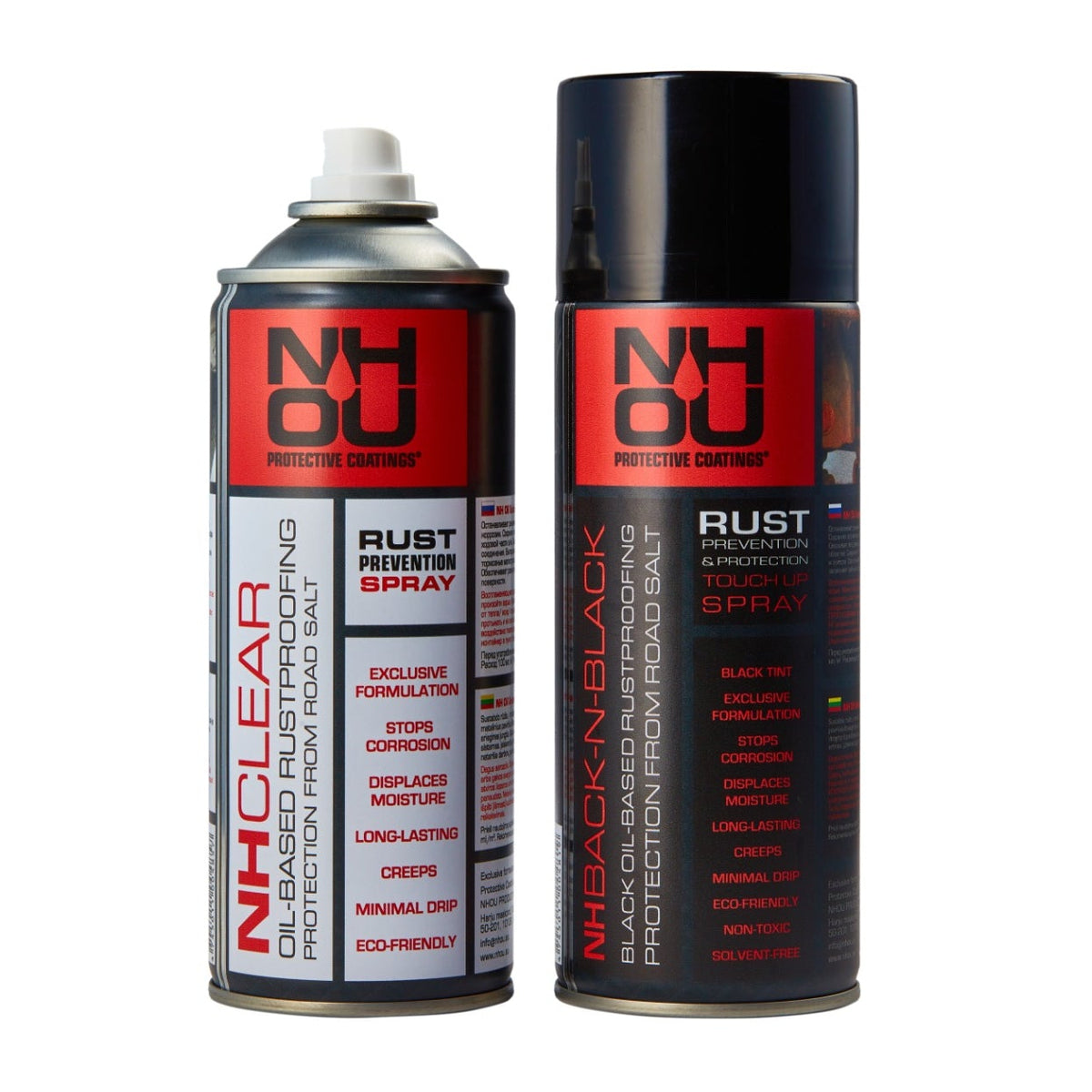 NHOU® Black Rust Prevention Spray Set – 3 × 400ml + Spray Handle - Carlat