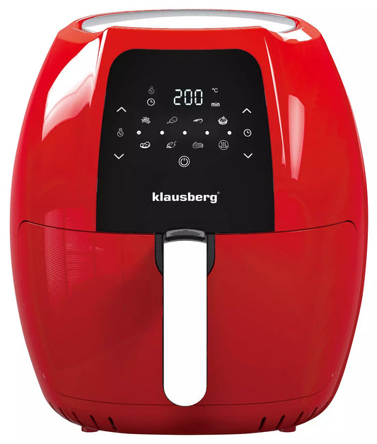 Oil-free and traditional deep – 7.7-liter Oil-Free Air Fryer, Red Klausberg - Carlat