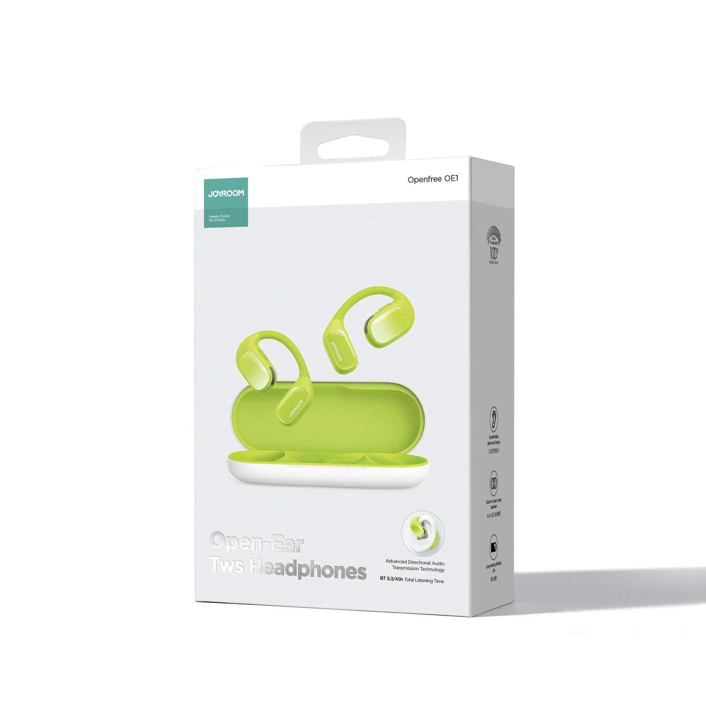 Openfree JR-OE1 wireless on-ear headphones, green - Carlat