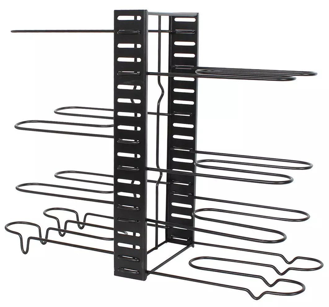 Organizer for storing frying pans, pots, and lids, black, 47x20.5x38 cm, Kinghoff - Carlat