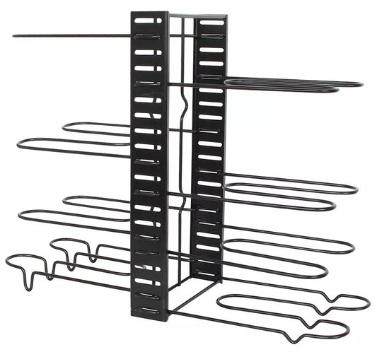 Organizer for storing frying pans, pots, and lids, black, 47x20.5x38 cm, Kinghoff - Carlat