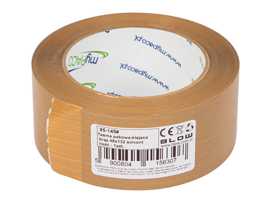 Packaging Tape, Feeders, Dispensers – 95-145# Brown Packaging Tape, 48x132, Solvent-Based - Carlat