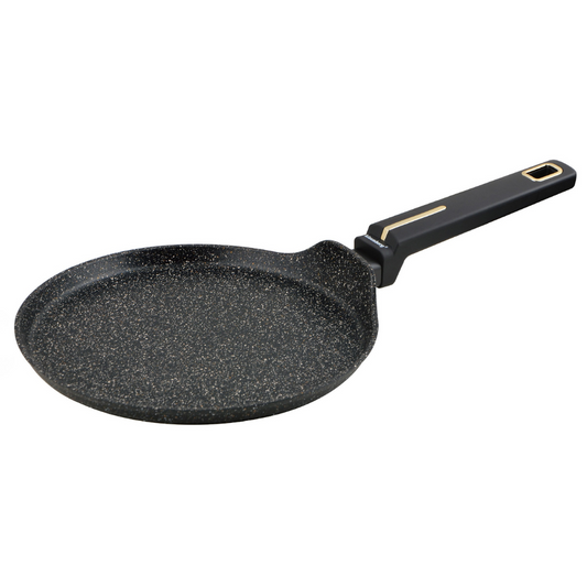 Klausberg Pancake pan, black-marble pattern, with nonstick coating, 24 cm diameter, Klausberg, KB-7964