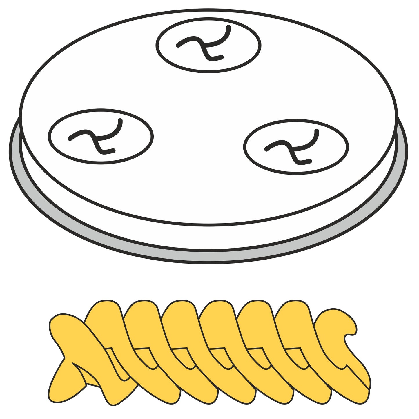 Pasta Makers – FUSILLI pasta strainer tip, drill bits, 5 - Carlat