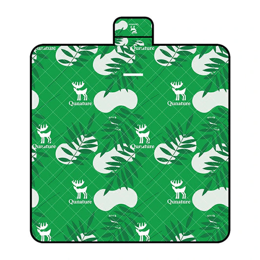 Picnic mat, waterproof tourist blanket, 2 x 2 m - green - Carlat