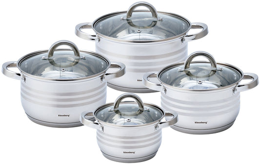 Pots and cookware – Cookware set, 16/18/20/24 cm diameter, Klausberg steel - Carlat