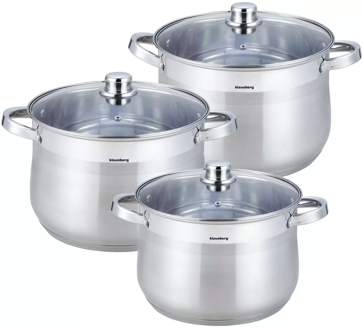 Pots and cookware sets – 6-piece cookware set, Klausberg steel - Carlat