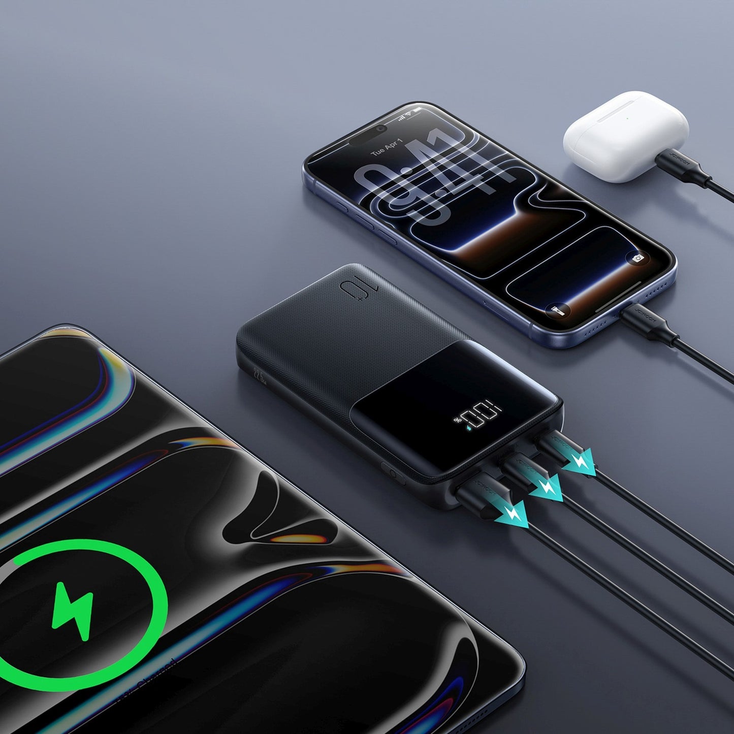 Power Banks – Powerbank 10000mAh 22.5W USB-A USB-C with display - Carlat