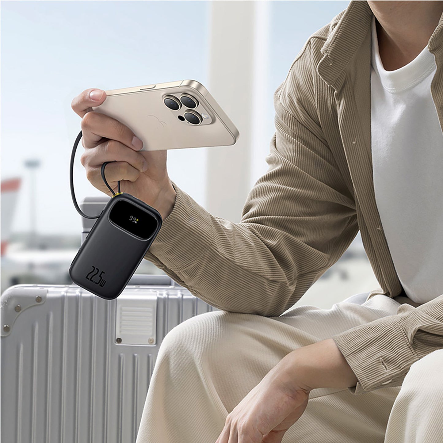Power Banks – Powerbank 10000mAh 22.5W with display with USB-C - Carlat