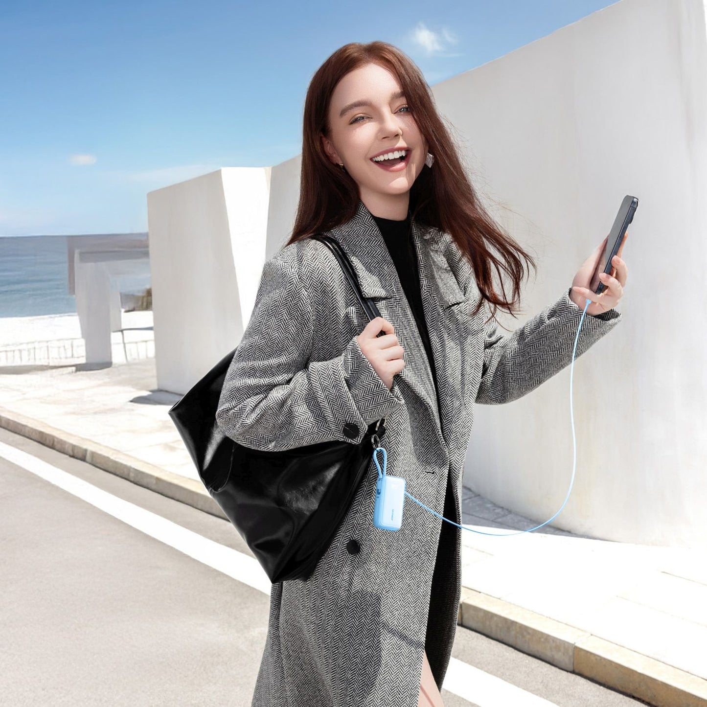 Power Banks – Powerbank 10000mAh 35W with retractable USB-C cable - Carlat