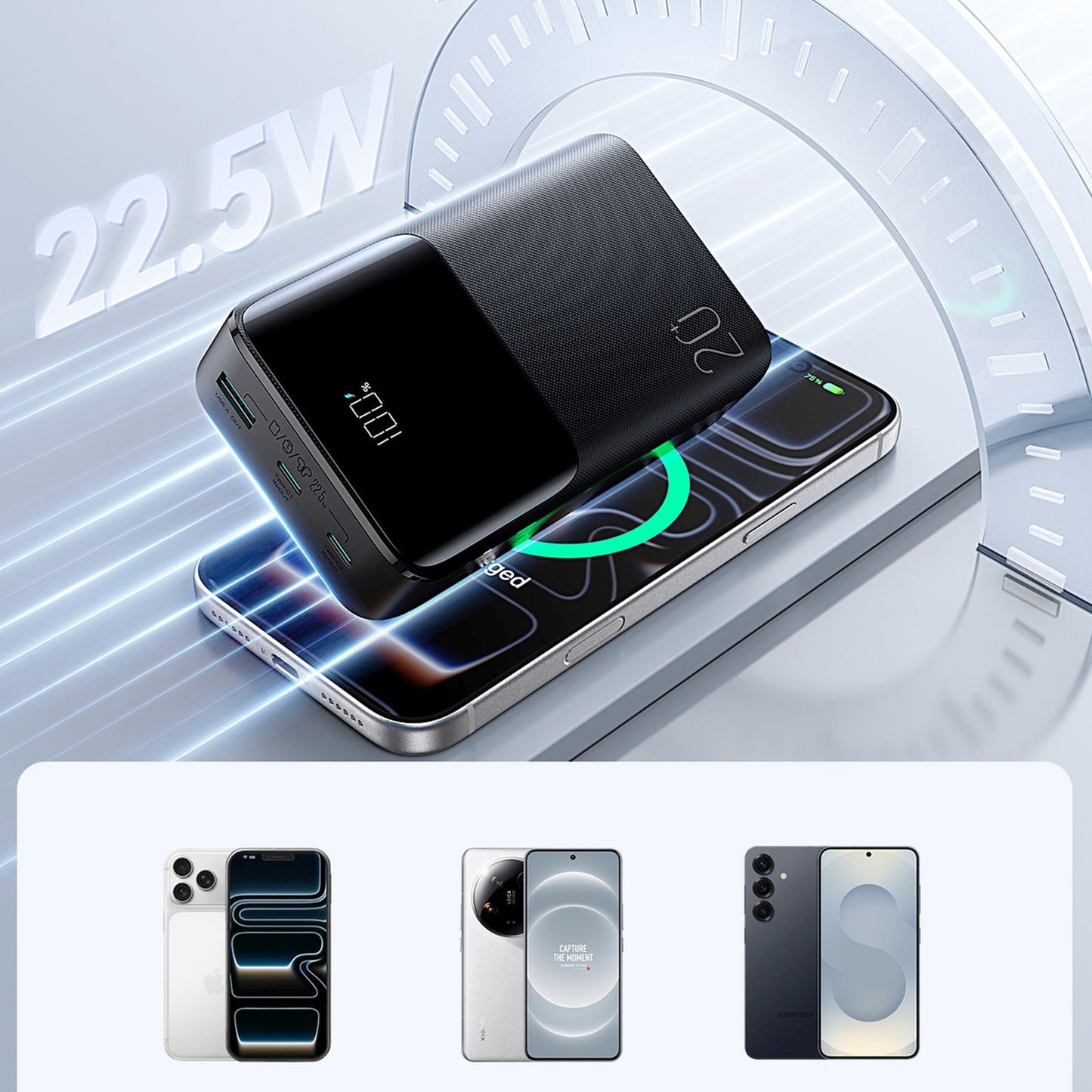 Power Banks – Powerbank 20000mAh 22.5W USB-A USB-C with display - Carlat