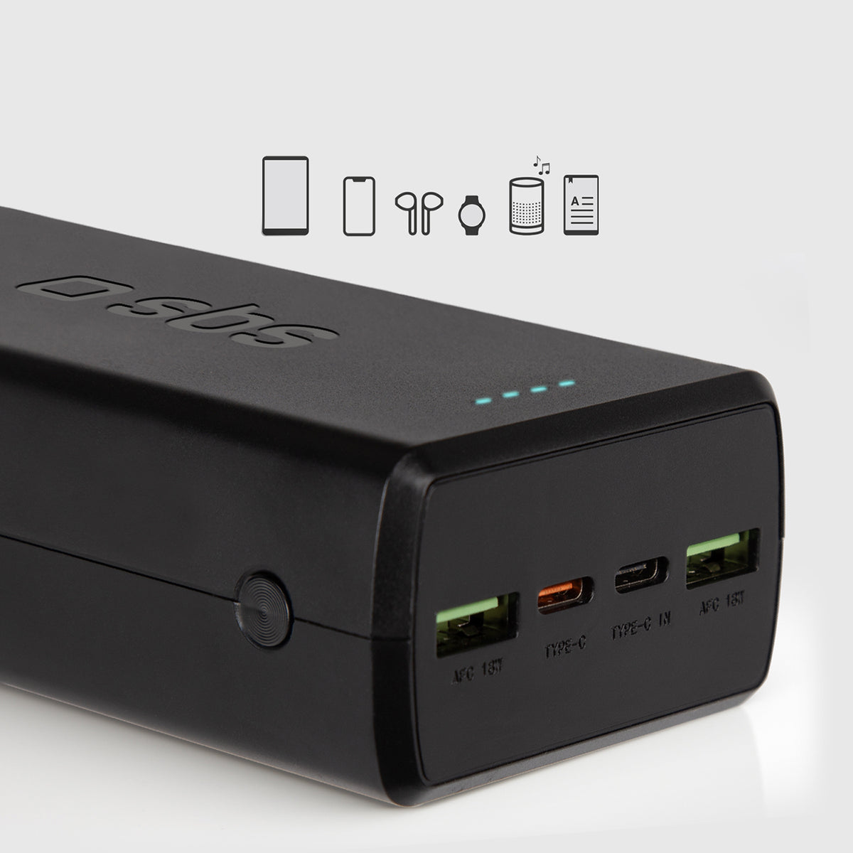 Power Banks – Powerbank 30000 mAh USB-C USB-A - black - Carlat