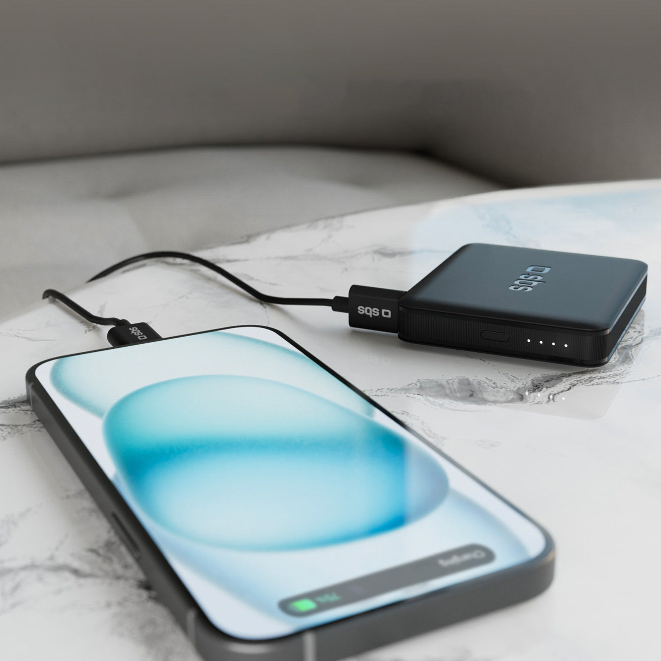 Power Banks – Powerbank 5000 mAh USB-C NanoTube - black - Carlat