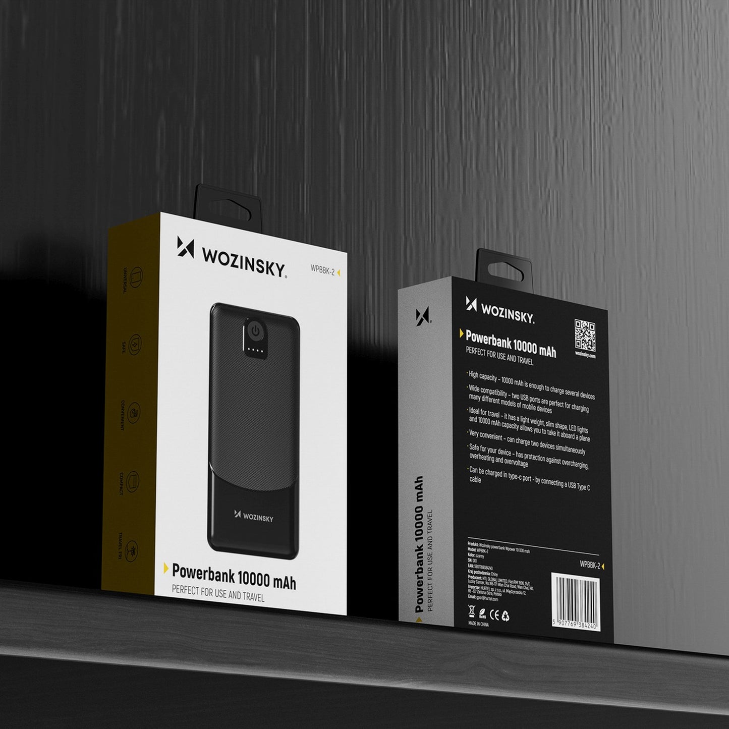 Power Banks – Powerbank Wpower WPBBK-2 10000mAh USB-A USB-C - Carlat